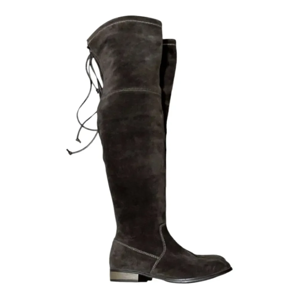 Sole Society Women's Over-the-Knee Black Suede‎ Valencia Boots Size 6.5